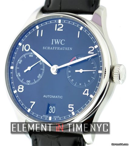 IWC Portuguese 7 Day Power Reserve Dial IW5001-09 NIB watches