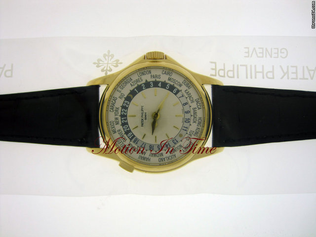 Patek Philippe 5110J WORLD TIME YELLOW GOLD FACTORY SEALED watches
