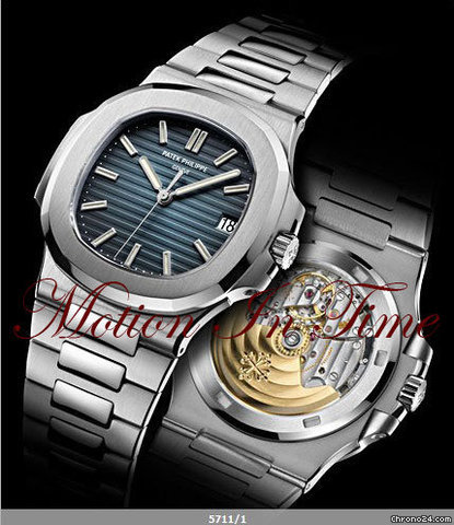 Patek Philippe 5711/1A - NAUTILUS JUMBO STAINLESS STEEL AUTOMATIC watches