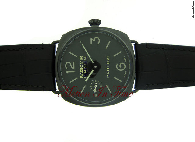 Panerai "BLACK SEAL" RADIOMIR BLACK PVD STEEL 45mm LIMITED 1500 PCS watches