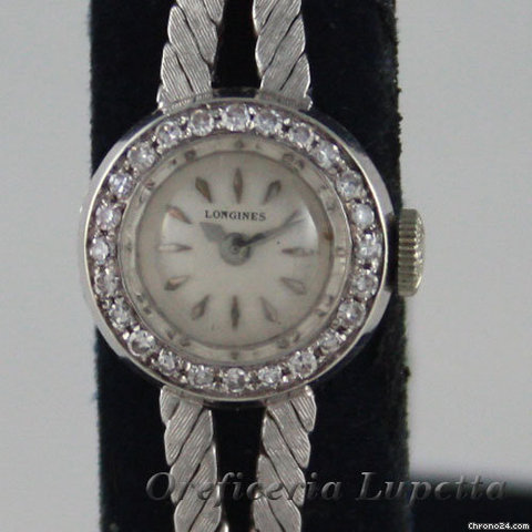 Longines oro bianco e brillanti watches