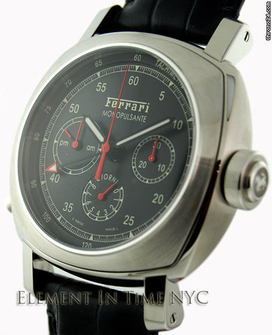 Panerai Ferrari Monopulsante GMT Chrono Power Reserve FER00020 B+P watches