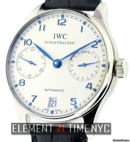 IWC Portuguese 7 Day Power Reserve IW5001-07 NIB watches