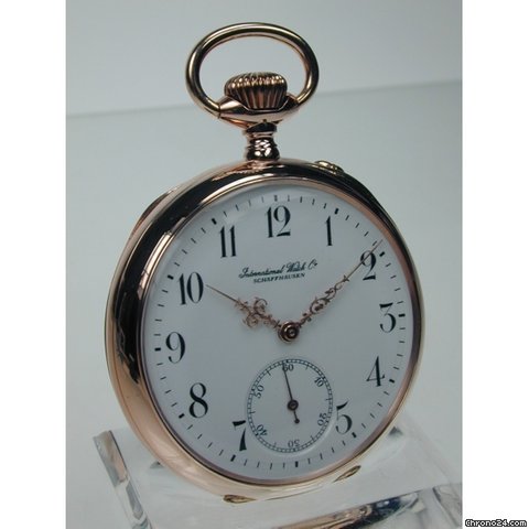 IWC , Lepine Taschenuhr, 585/- Rotgold watches