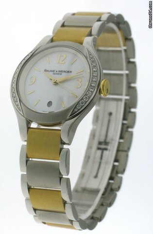 Baume & Mercier Ilea gold Stainless steel Ladies Watch mit diamanten diamond watches