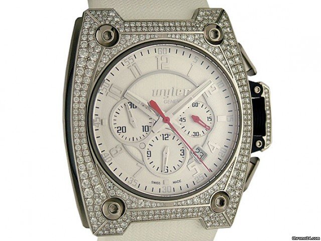Wyler Chrono Diamond Kautschuk 52x43mm watches