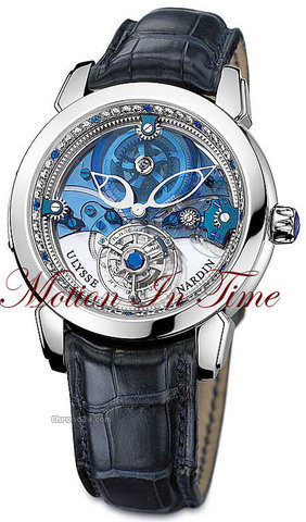 Ulysse Nardin ROYAL BLUE MYSTERY TOURBILLON SKELETON PLATINUM LIMTD 99 PCS watches