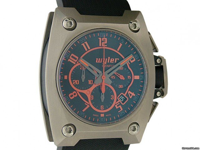 Wyler Chrono Titanium Kautschuk 52x43mm watches