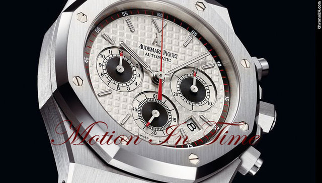 Audemars Piguet ROYAL OAK CHRONOGRAPH AUTOMATIC "NEW-STYLE" WHITE DIAL watches