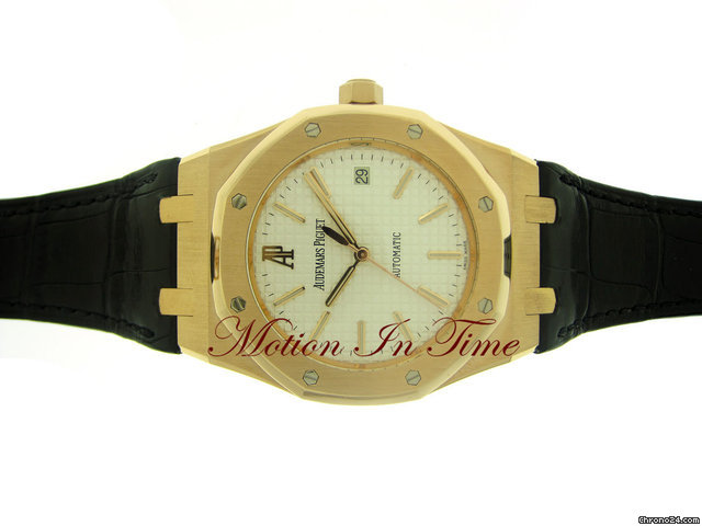 Audemars Piguet ROYAL OAK AUTOMATIC ROSE GOLD ON STRAP - NEW 2011 watches