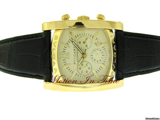 Bulgari BVLGARI ASSIOMA CHRONOGRPAH AUTOMATIC YELLOW GOLD NEW 2010 watches