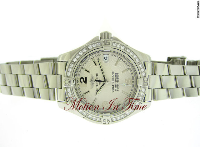 Breitling COLT OCEANE LADIES' STAINLESS STEEL DIAMOND 500 meter watches