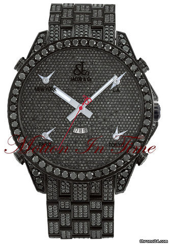 Jacob & Co. FIVE TIMEZONE "ALL BLACK DIAMOND" 47mm SPECIAL EDITION 2010 watches
