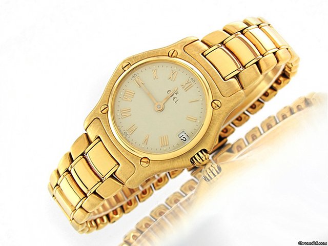 Ebel "1911 888901" 26 mm 750/- Gelbgold Quarz watches