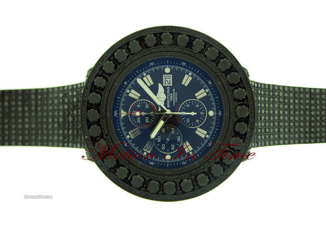 Breitling SUPER AVENGER "ALL-BLACK" DIAMOND 52.00ct IN BLACK STEEL watches