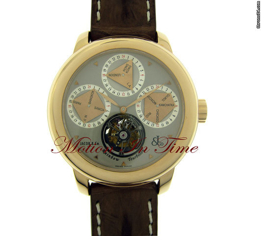 Jacob & Co. "RAINBOW TOURBILLON" 24-TIMEZONE ROSE GOLD LIMITED18 PIECES watches