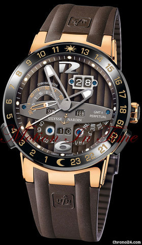 Ulysse Nardin "EL TORO" GMT ¡À PERPETUAL CALENDAR ROSE GOLD LIMITED 500 PCS watches