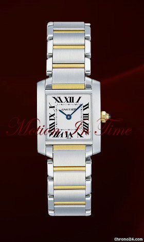 Cartier TANK FRANCAISE LADIES' 18KT YELLOW GOLD & STEEL - NEW 2011 watches