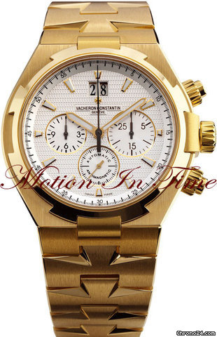 Replica Vacheron Constantin OVERSEAS CHRONOGRAPH BIG DATE YELLOW GOLD ON BRACELET NEW Watch