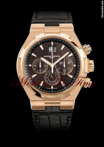 Vacheron Constantin OVERSEAS CHRONOGRAPH BIG DATE ROSE GOLD ON STRAP - NEW watches