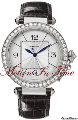 Cartier PASHA 42MM WHITE GOLD DIAMOND AUTOMATIC - NEW watches