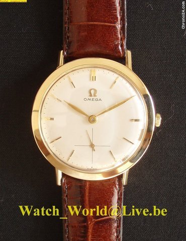 Omega Rare case (Year : 1957) Solid 18ct gold MINT watches