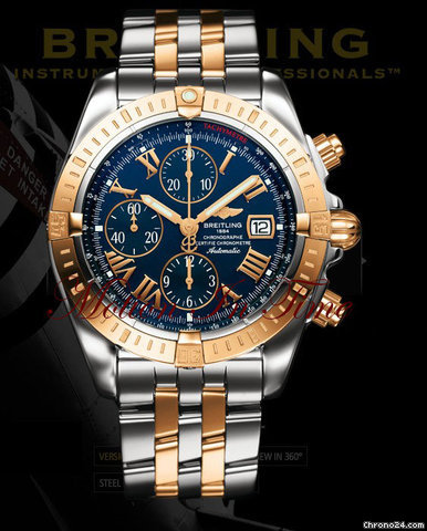 Breitling CHRONOMAT EVOLUTION ROSE GOLD & STAINLESS STEEL NEW watches