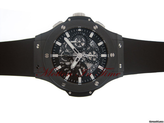 Hublot BIG BANG "AERO BANG" ALL BLACK SKELETON W. DATE NEW MODEL watches