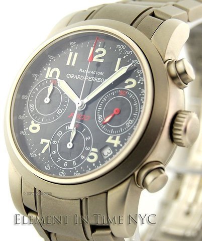 Girard Perregaux Ferrari F300 Chrono Steel Black Dial 8020 watches