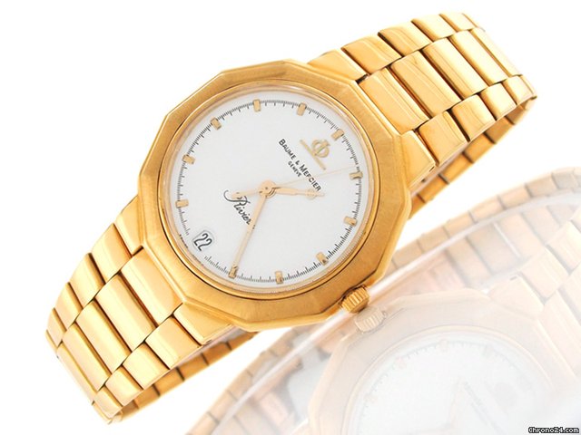 Baume & Mercier Herren "RIVIERA" 750/- Gelbgold Quarz watches