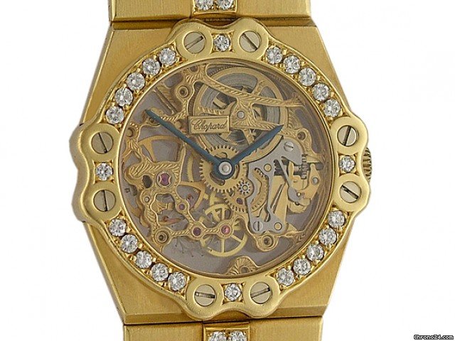 Chopard St. Moritz Gelbgold Diamond Skelett Vintage 30mm watches