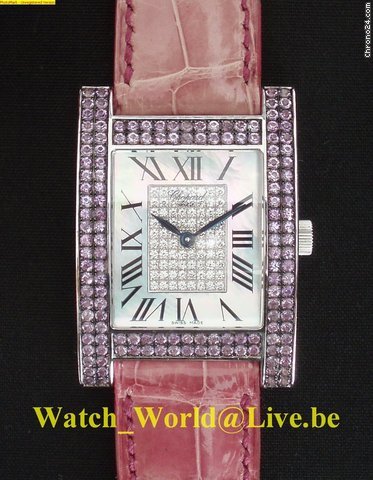 Chopard NEW "H" Amethyst set, Diam. sett, with Chopard 2 Yrs Guar. watches