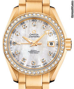 Omega Seamaster Aqua Terra Ladies Rotgold NEU incl MWST mit B + Pa watches