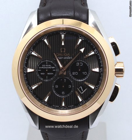 Omega Seamaster Aqua Terra Chronograph NEU incl MWST mit B+P watches