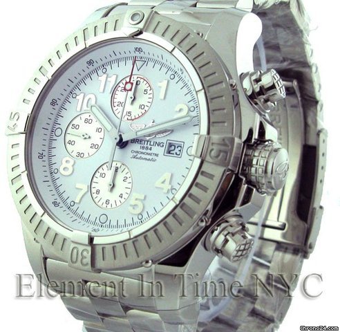 Breitling Super Avenger Chrono White Dial A13370 watches