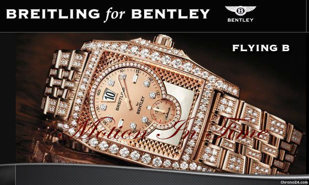 Breitling "BENTLEY FLYING B" ROSE GOLD FULL PAVE DIAMONDS LTD 50 PIECE watches
