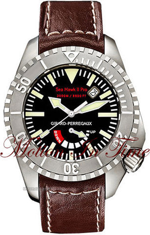 Girard Perregaux Sea Hawk II Pro Men's 3000M, Titanium, P SEA HAWK II PRO MEN'S 3000m TITANIUM POWER RESERVE 44mm NEW watches
