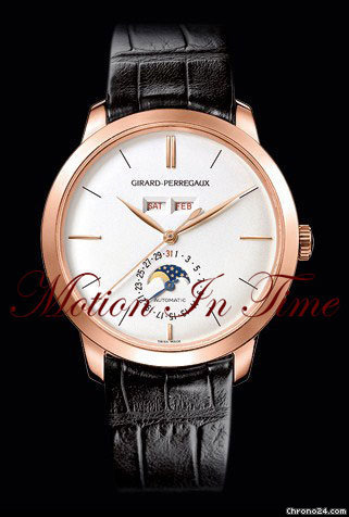 Girard Perregaux "1966 FULL CALENDAR" ROSE GOLD DAY-DATE MOONPHASE NEW watches