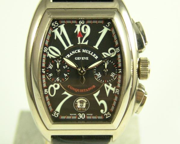 Franck Muller Conquistador 18 Krt. Wei gold Special Price watches