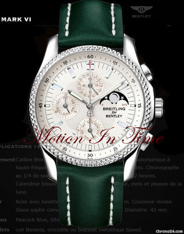 Breitling BENTLEY MOTORS MARK VI COMPLICATIONS 19 S/S & PLATINIM watches