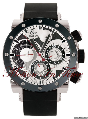 Jacob & Co. "EPIC II" 47mm CHRONOGRAPH AUTOMATIC STEEL & CERAMIC watches