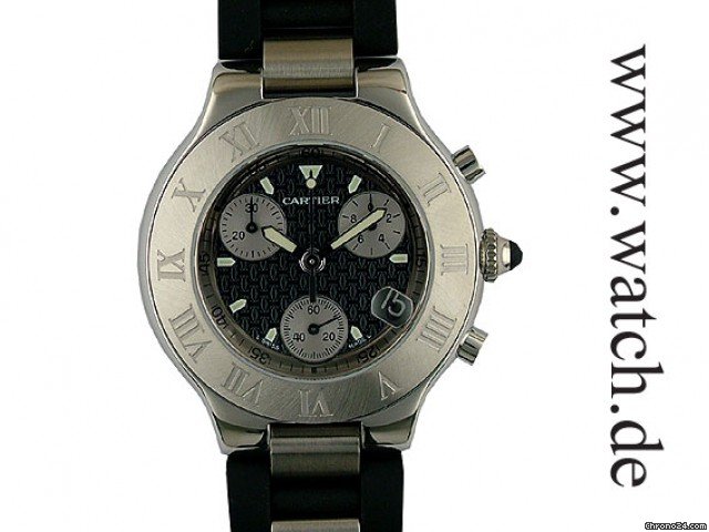 Cartier Montres 21 Chronograph Kautschuk 38mm watches