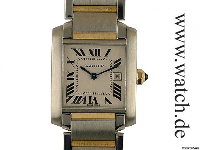Cartier Tank Francaise MM Medium Stahl/Gelbgold 32x25mm watches