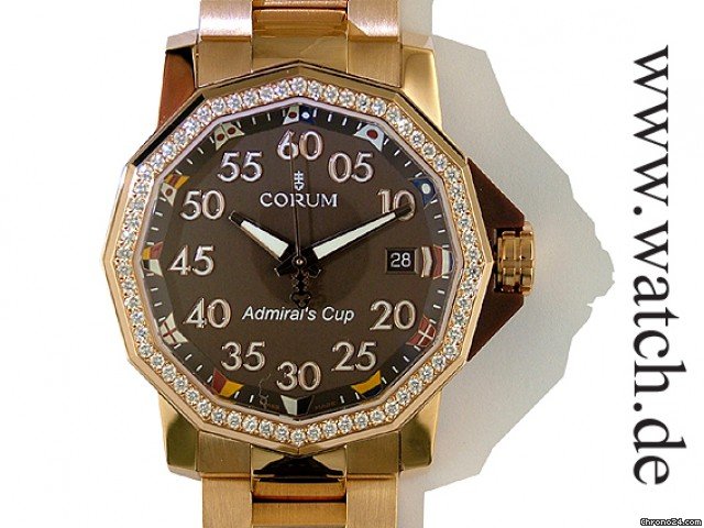 Corum Admirals Cup Competition 18kt Rosegold Diamond 40mm watches