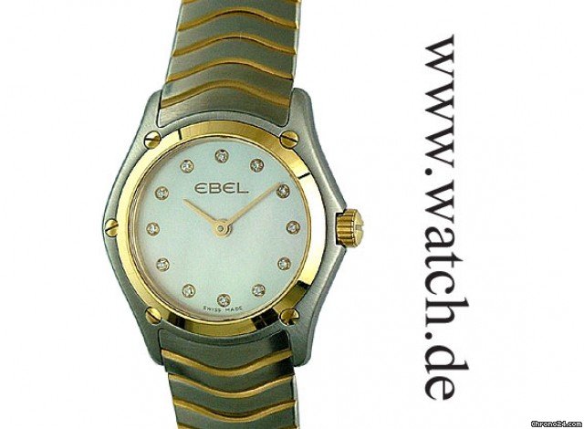 Ebel Classic Lady Mini Stahl/Gelbgold Diamond Perlmutt 24mm watches