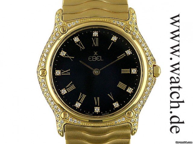 Ebel Classic Senior Gelbgold Diamond 34mm watches