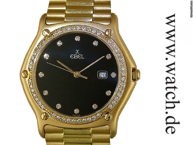 Ebel Sport Classique Gelbgold Diamond 34mm watches