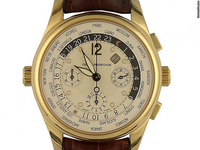 Girard Perregaux WW.TC Weltzeit Chronograph 18kt Gelbgold 43mm Ungetragen watches
