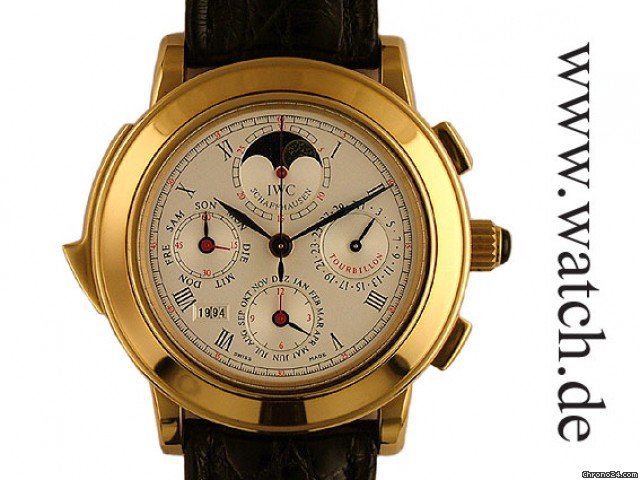 IWC Destriero Scafusia Komplikation m.Tourbillon Rosegold 42mm Referenz 1868 Limitiert ungetragen watches