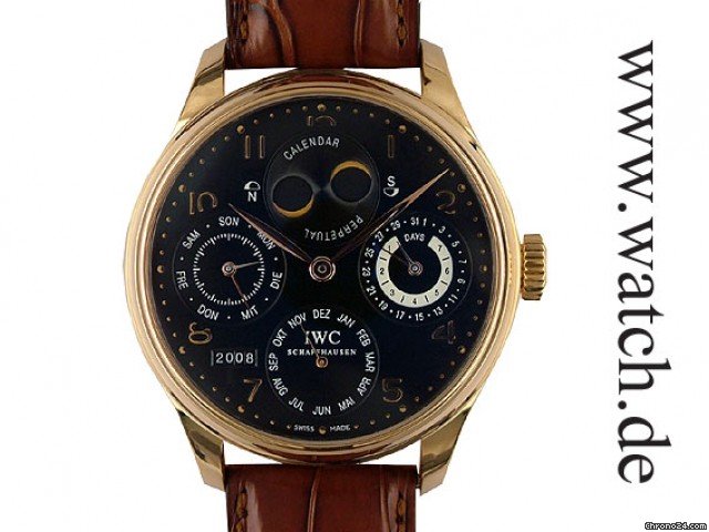 IWC Portugieser Ewiger Kalender doppelte Mondphase 18kt Rosegold 44mm watches